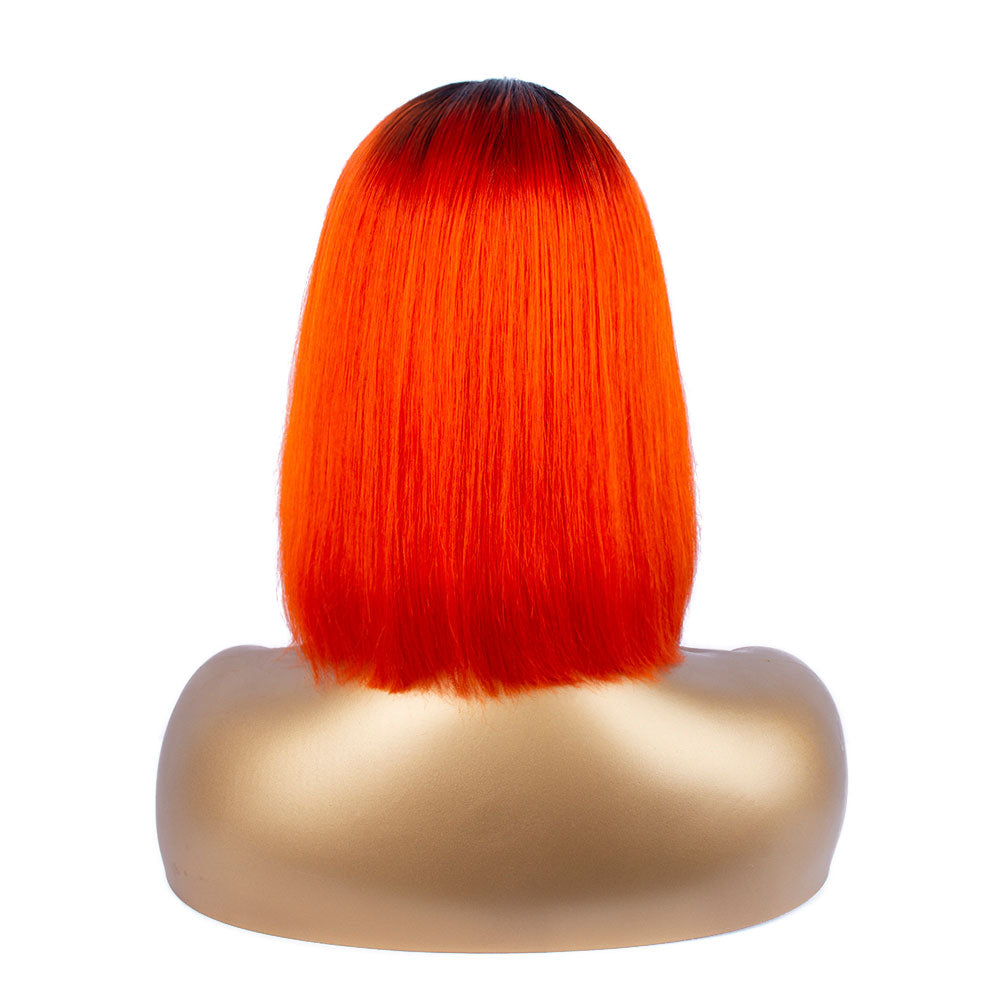 Tiktok Beaudiva TB Orange 13X4X1 T Part Lace Front Bob Wig