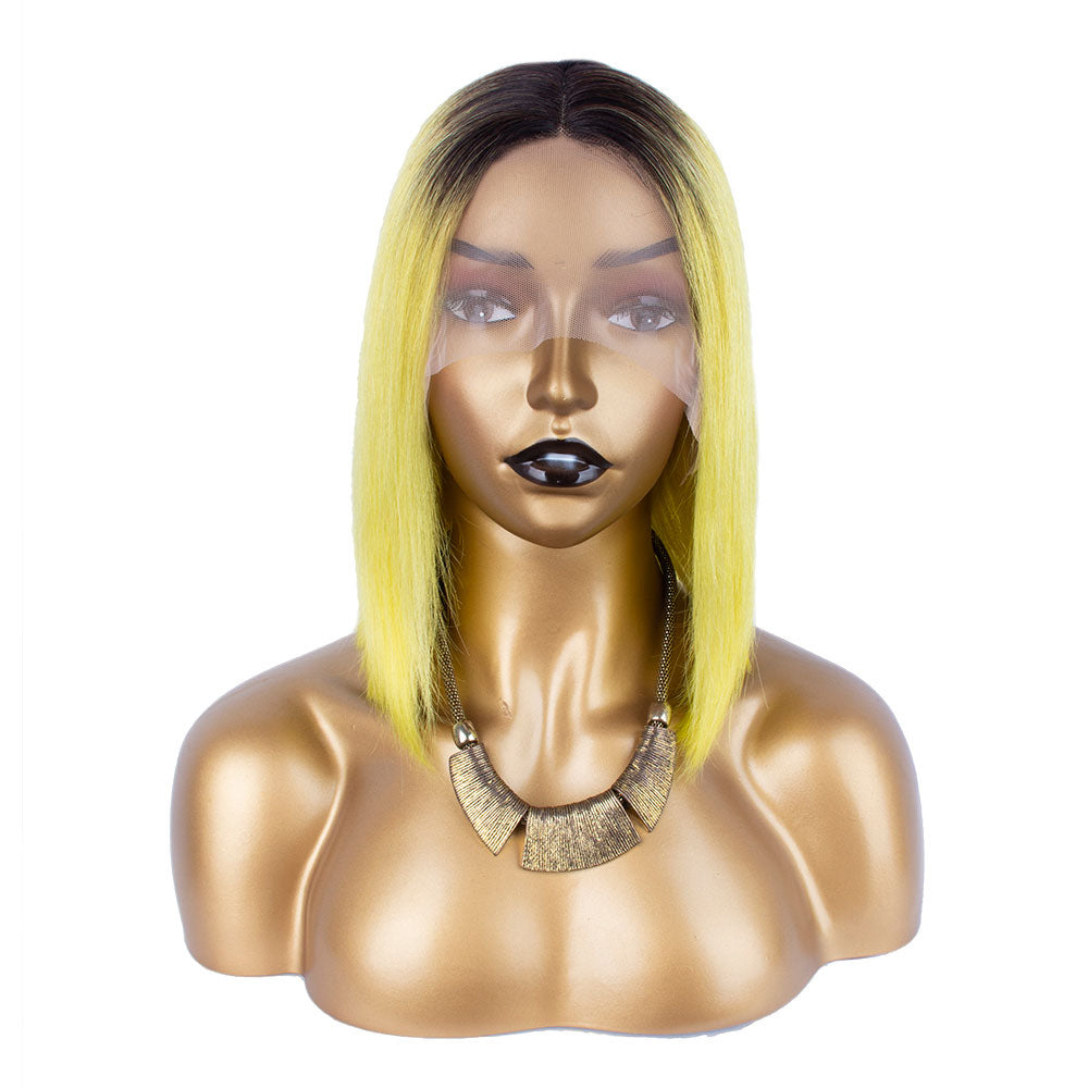 Tiktok Beaudiva TB Neo Yellow 13X4X1 T Part Lace Front Bob Wig
