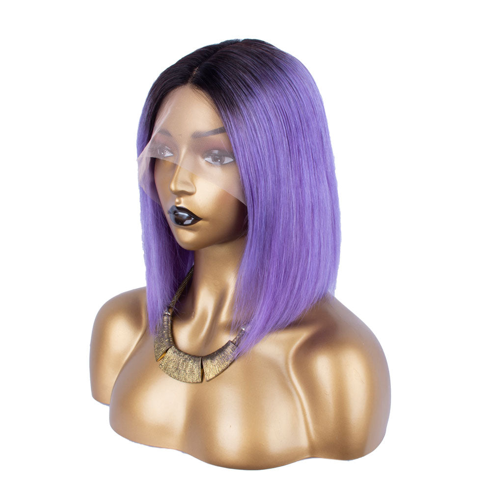 Tiktok Beaudiva Purple 13X4X1 T Part Lace Front Bob Wig