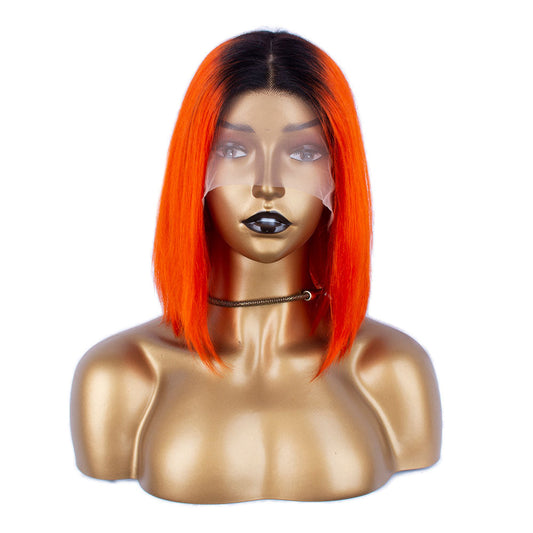 Tiktok Beaudiva TB Orange 13X4X1 T Part Lace Front Bob Wig