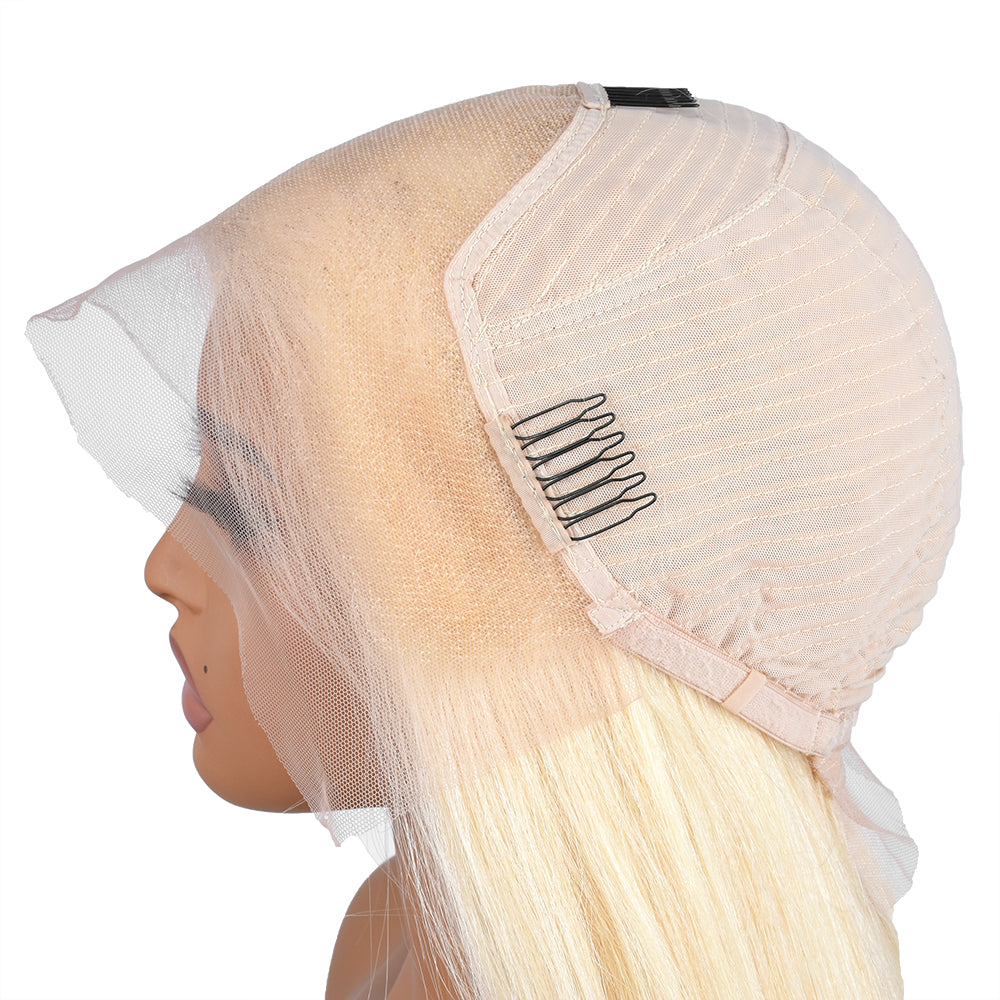 【Dolly】TK28 : 613 Blonde Lace Front Wigs 13X4 Lace Front Remy Hair Wigs Honey Blonde Lace Frontal Wig