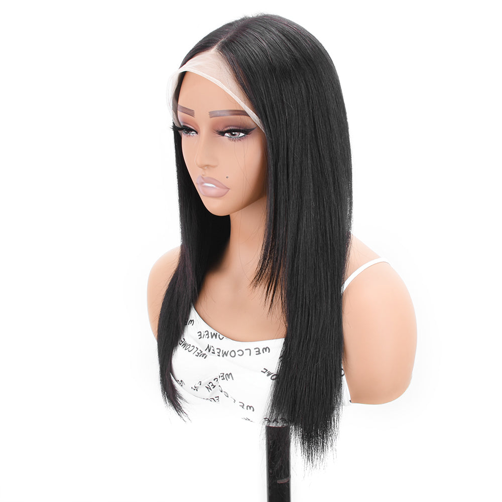 【Lydia】TK08 : BEAUDIVA Layered Lace Wig Inner Buckle Cute Straight 13x4 Lace Front Butterfly Haircut Wig With Medium Length Layered Human Hair