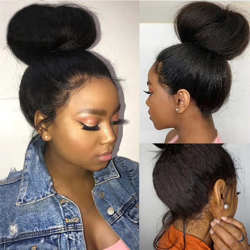 【Maya】360 Lace Frontal Full Lace Human Hair Wigs Kinky Straight Lace Wig 360 Lace Wigs