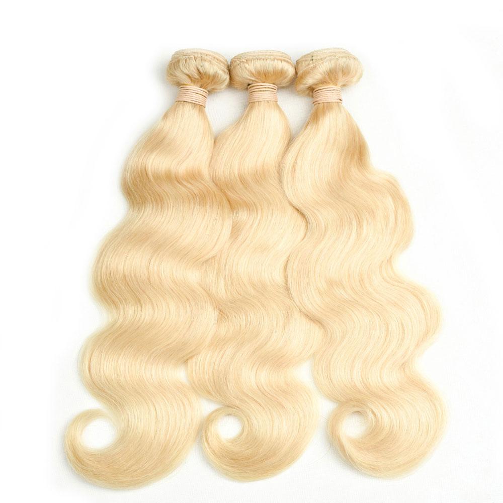 Beaudiva 4 Bundles Body Wave Human Hair Blonde Brazilian Hair
