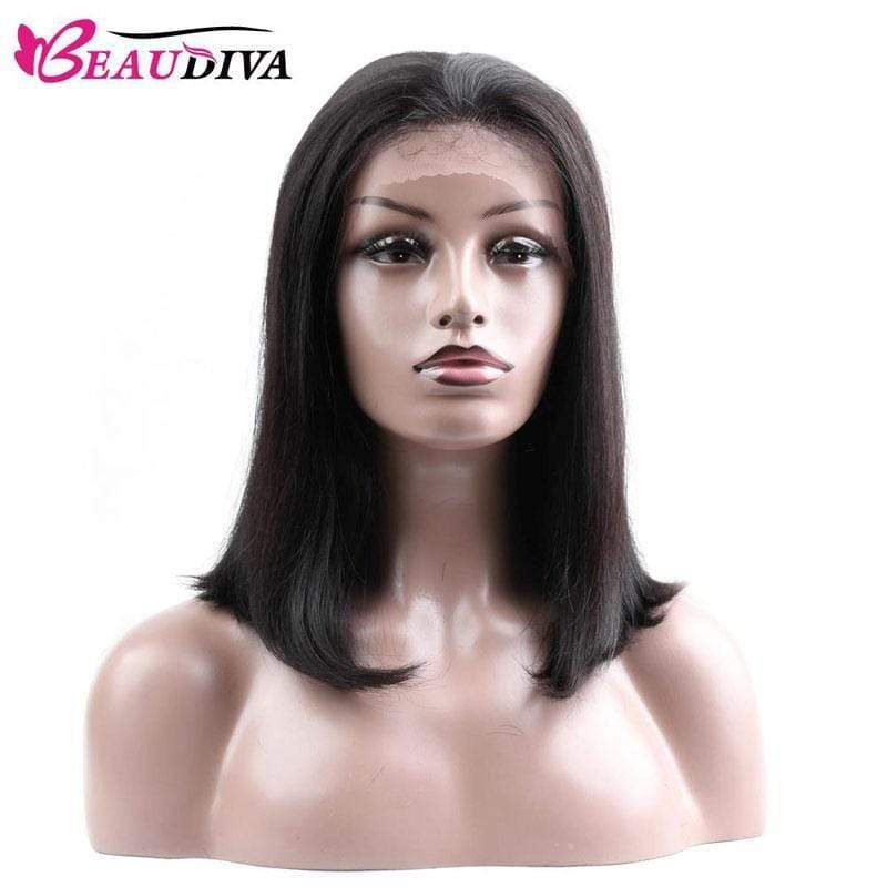 Beaudiva Straight Hair Wigs Short Bob Wig 100% Human Hair Wigs For Women