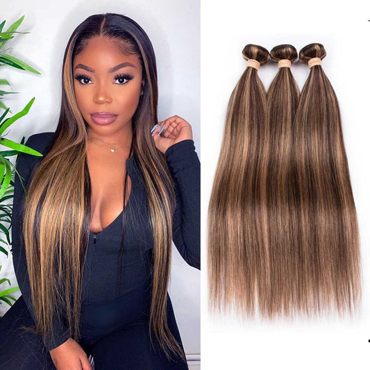 Beaudiva Highlight Silky Straight Weaves Human Virgin Hair 3 Bundles Deal