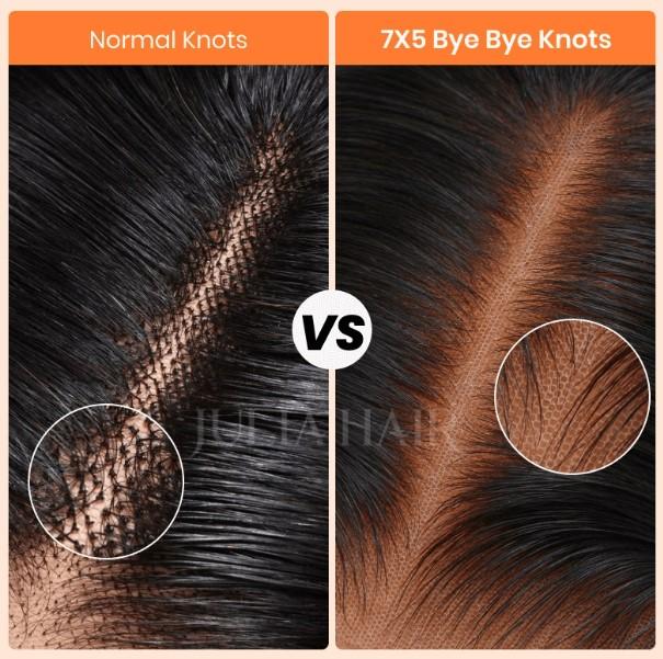 Bye Bye Knots Straight Human Hair Wigs 180% Density 13X4 Lace Front Silky Straight Human Hair Wigs