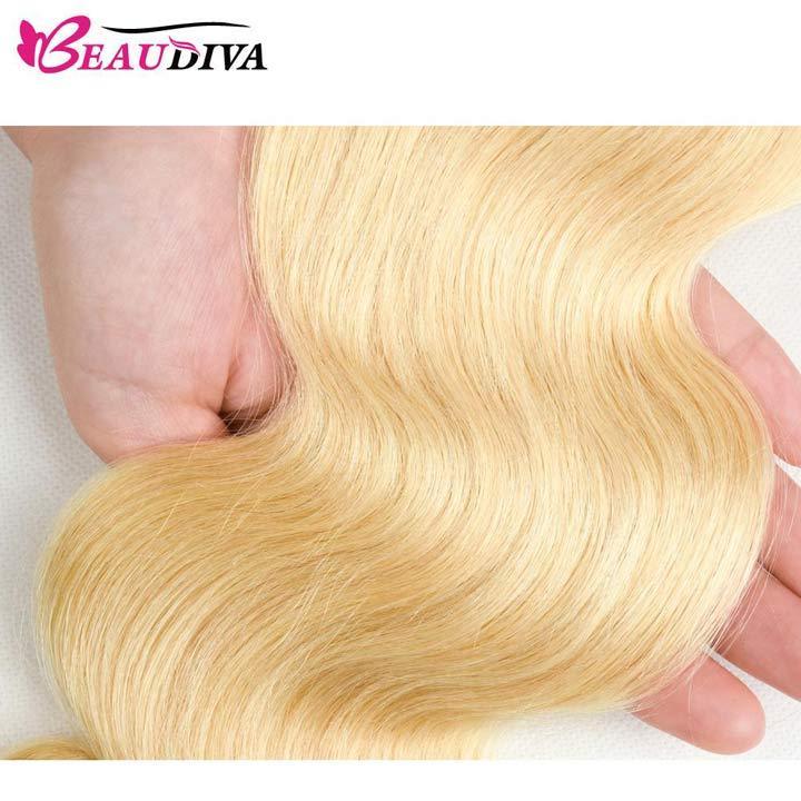 Beaudiva 4 Bundles Body Wave Human Hair Blonde Brazilian Hair