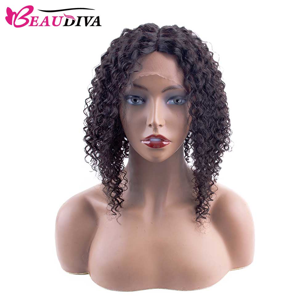 Beaudiva Straight/Kinky Straight/Jerry Curly Bob Wig Human Hair Wigs For Women