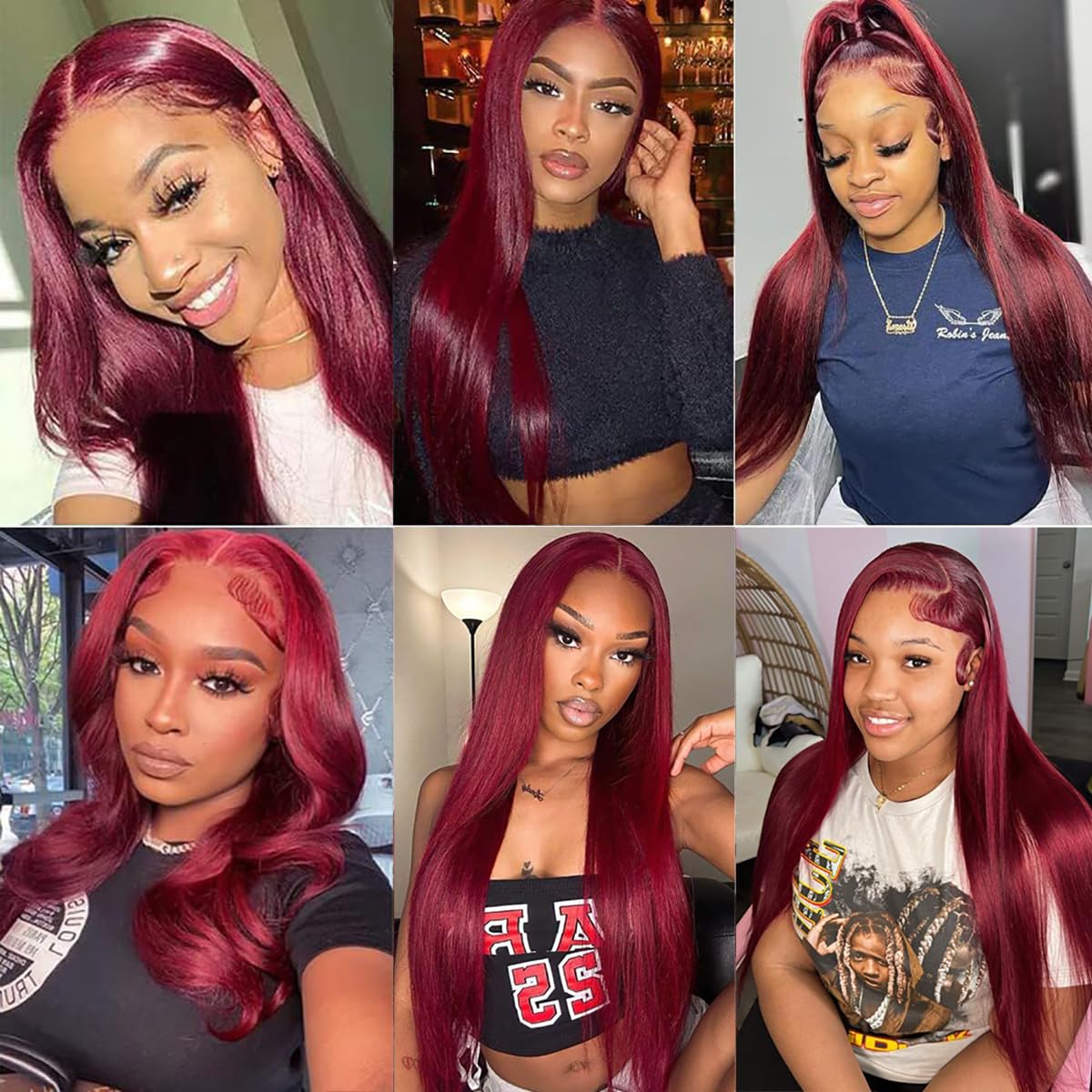 Beaudiva 99j Burgundy Lace Front Wigs Human Hair 5x5 Transperent Lace Front Wig for Women 250% Density
