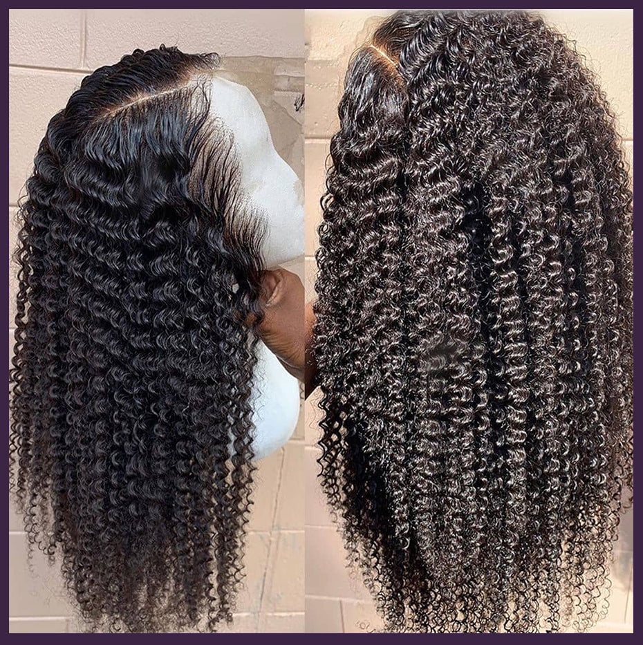 【Katie】TK20 : Beaudiva Deep Wave Human Hair Wigs Lace Front Wigs Transparent Lace 13x6 Wigs Pre Plucked