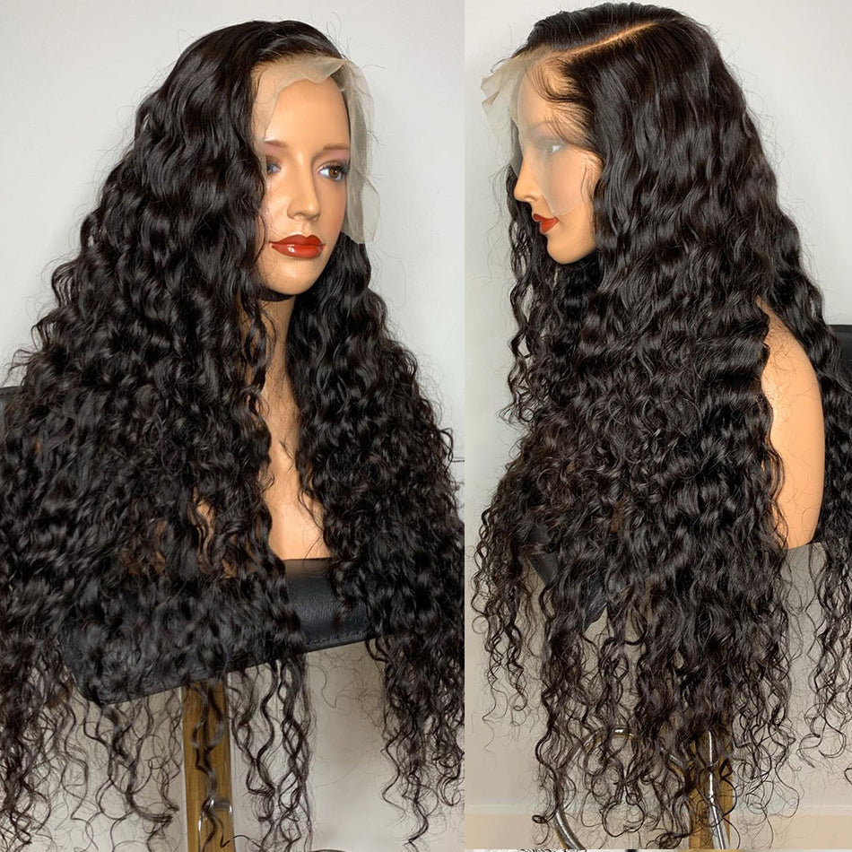 Beaudiva Loose Deep Wave Wig 13x4 Lace Frontal Human Hair Wig Transparent Lace Wigs For Women