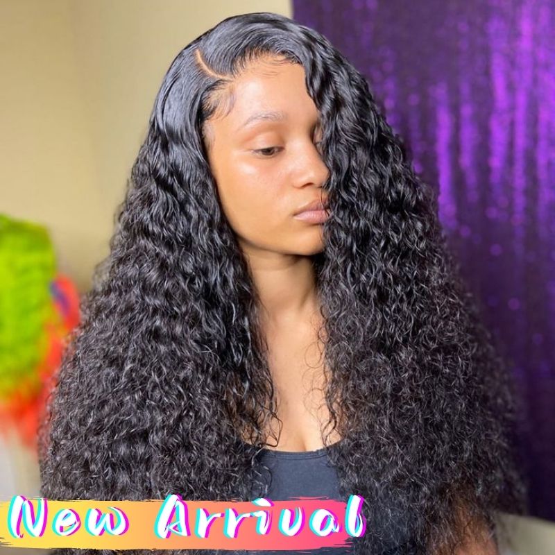 【Zooey】TK58 : Sheep Curly 6"x1.5" Lace Wig Tight And Bouncy Curly Human Hair Wigs